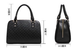 優雅與實用并存 Powerland PLD 知性悅己系列黑色牛皮奢華手提包