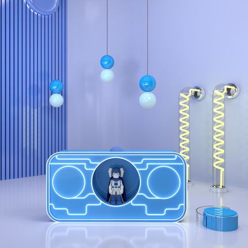 幾何展臺(tái) 現(xiàn)代科技與簡約美學(xué)下的電商產(chǎn)品渲染新潮流